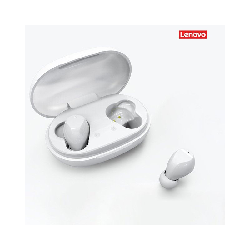 Original LENOVO Tc02 Tws Wireless  Bluetooth  Headset Waterproof In-ear Sports Music Earbuds With Microphone white