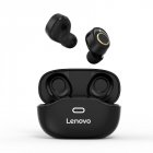 Original LENOVO X18 Bluetooth Headset Wireless Sports Ipx4 Light Touch Button Headset Earplugs Bluetooth Earphone With Charging Box black