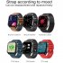 Original ZEBLAZE E90 Smart Watch Ecg Ppg Heart Rate Blood Pressure Blood Oxygen Sleep Monitoring Sport Waterproof Smartwatch red silicone