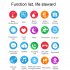Original ZEBLAZE E90 Smart Watch Ecg Ppg Heart Rate Blood Pressure Blood Oxygen Sleep Monitoring Sport Waterproof Smartwatch red silicone