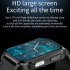 Original ZEBLAZE E90 Smart Watch Ecg Ppg Heart Rate Blood Pressure Blood Oxygen Sleep Monitoring Sport Waterproof Smartwatch red silicone