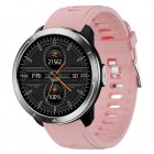 Original ZEBLAZE M18plus Business Smart Watches Ecg Ppg Body Temperature Heart Rate Breathing Blood Oxygen Monitoring Multi-sport Bracelet Silver Shell Pink Silicone
