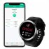Original ZEBLAZE M18plus Business Smart Watches Ecg Ppg Body Temperature Heart Rate Breathing Blood Oxygen Monitoring Multi sport Bracelet Black Shell Black Sil