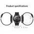 Original ZEBLAZE Mx5 Smart Watch Bluetooth compatible Call Music Playback Ip68 Waterproof Bracelet Compatible For Android Iphone Orange Silicone