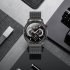 Original ZEBLAZE Mx5 Smart Watch Bluetooth compatible Call Music Playback Ip68 Waterproof Bracelet Compatible For Android Iphone black steel belt