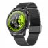 Original ZEBLAZE Mx5 Smart Watch Bluetooth compatible Call Music Playback Ip68 Waterproof Bracelet Compatible For Android Iphone black steel belt