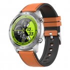 Original ZEBLAZE Mx5 Smart Watch Bluetooth-compatible Call Music Playback Ip68 Waterproof Bracelet Compatible For Android Iphone orange belt
