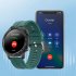 Original ZEBLAZE Mx5 Smart Watch Bluetooth compatible Call Music Playback Ip68 Waterproof Bracelet Compatible For Android Iphone orange belt