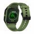 Original Zeblaze Retro Smart  Watch 30m Waterproof Hd Display Heart Rate Monitor Blood Pressure Fitness Tracker Watch green