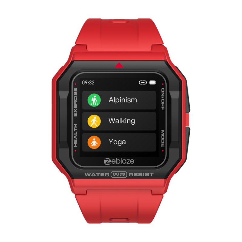 Original Zeblaze Retro Smart  Watch 30m Waterproof Hd Display Heart Rate Monitor Blood Pressure Fitness Tracker Watch Orange