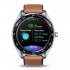 Original Zeblaze Smart  Watch Color Touch Screen Device Heart Rate Blood Pressure Monitoring Countdown Female Health Silver watch with Brown belt
