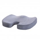 Orthopedic <span style='color:#F7840C'>Memory</span> Cushion Foam U Coccyx Travel Seat Massage Protect Healthy Sitting Breathable Pillows Silver gray