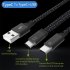 Otg Adapter Cable Data Charging Cord Type c Audio Converter Cable For Microphone Live Sound Card 1 5 Meters B2  Type C to Type C usb 