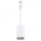 Otg Adapter To Usb 3 0 Camera  Reader  Compatible For Iphone 11 Pro Max Xs Xr X 6 7 8 Compatible For Ipad Connector Data Cable White