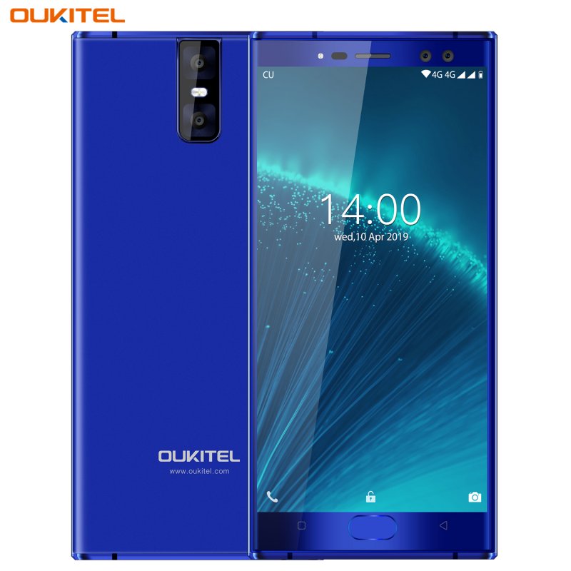 Original OUKITEL K3 Pro Quad Core 5.5 inch 8000mAh Battery 5MP+13MP Camera 1440x720 Resolution 32GB+4GB Mobile Phone Smartphone Blue