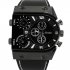 Oulm Analog Quartz Black U type Dials Men Leather Wrist Watch