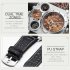 Oulm HP1349 Men Business Quartz Watch Stylish Luxury Leather Watchband Two Time Zones Wristwatch Coffee