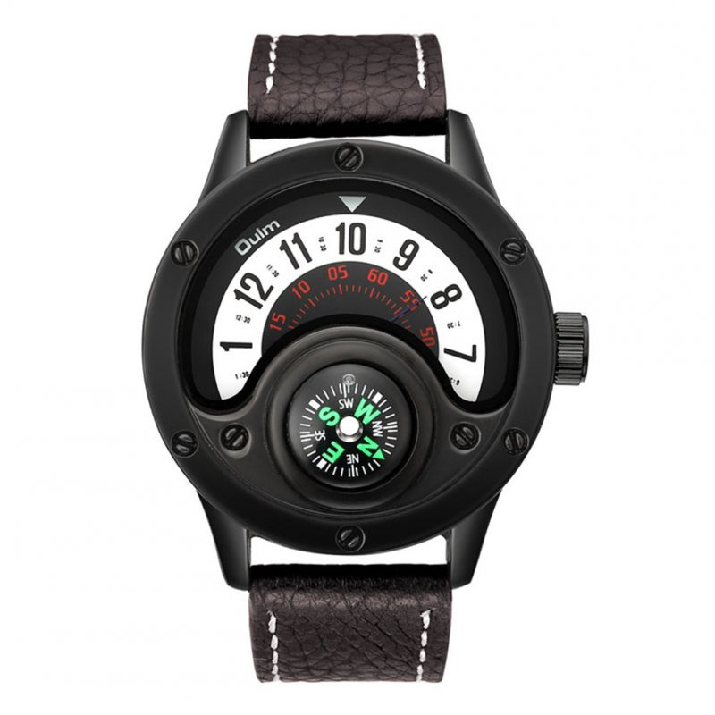 Oulm HP3880 Men Quartz Sports Watch Coffee