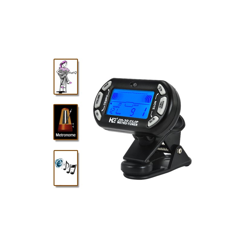 Guitar Tuner Clip (Mini 3-in-1 Edition)