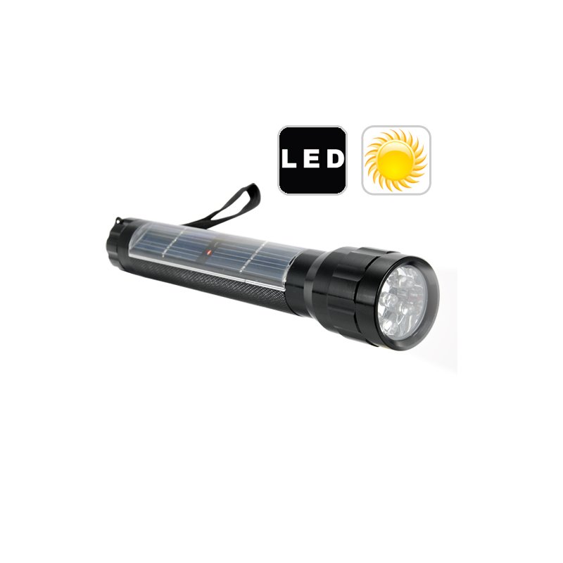 Solar Powered LED Flashlight
