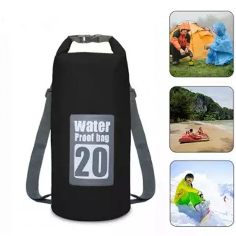 Outdoor 20L High Strength Waterproof Backpack with Removable Shoulder Strap for Canoeing Hiking