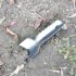 Outdoor Aluminum Shovel Camping Hiking Backpacking Emergency Trowel Multifunctional Gardening Tool silver