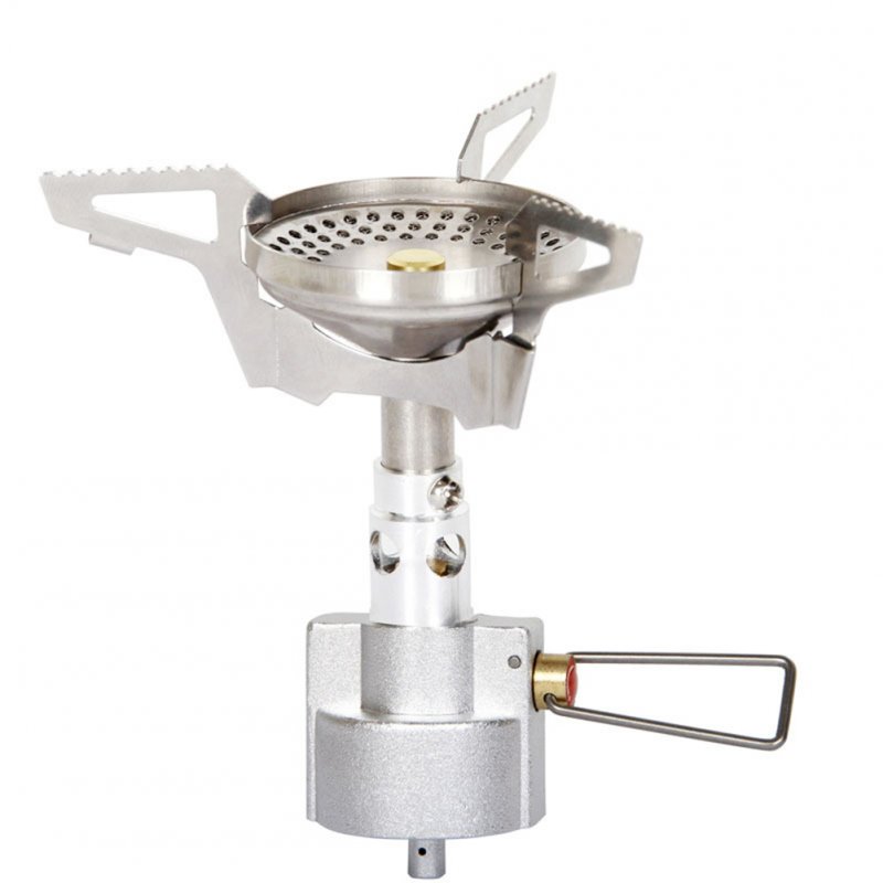 Outdoor Anti-scald Portable Gas Stoves Windproof Foldable Detachable Cooking Furnace For Travel Picnic Bbq 45MAAP valve