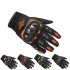 Outdoor Anti slip Breathable Wear resistant Safety Protection Full Finger Gloves for Riding Skiing Black XL