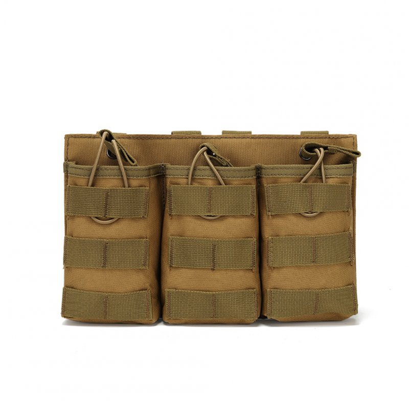 Outdoor  Bag Utility Waist  Pack Pouch Oxford Cloth Vest With Storage Pocket For Outdoor Hiking Khaki_One size