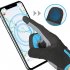 Outdoor Bike Cycling Gloves Touch Screen Anti Slip Breathable Shock Absorption Lightweight Full Finger Gloves Hiking Running Motorcycle Gloves Black blue L