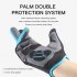Outdoor Bike Cycling Gloves Touch Screen Anti Slip Breathable Shock Absorption Lightweight Full Finger Gloves Hiking Running Motorcycle Gloves Black blue L