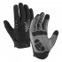 Outdoor Bike Cycling Gloves Touch Screen Anti Slip Breathable Shock Absorption Lightweight Full Finger Gloves Hiking Running Motorcycle Gloves Black blue L