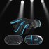 Outdoor Bike Cycling Gloves Touch Screen Anti Slip Breathable Shock Absorption Lightweight Full Finger Gloves Hiking Running Motorcycle Gloves Black blue L