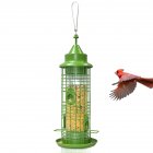 Outdoor Bird Feeder Upgraded Metal Hanging Anti squirrel Bird Feeder Bird Supplies For Patios Garden as picture show