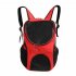 Outdoor Breathable Backpack with Mesh Window for Pet Dogs Cat Travel 30 25 35cm black