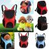 Outdoor Breathable Backpack with Mesh Window for Pet Dogs Cat Travel 30 25 35cm black