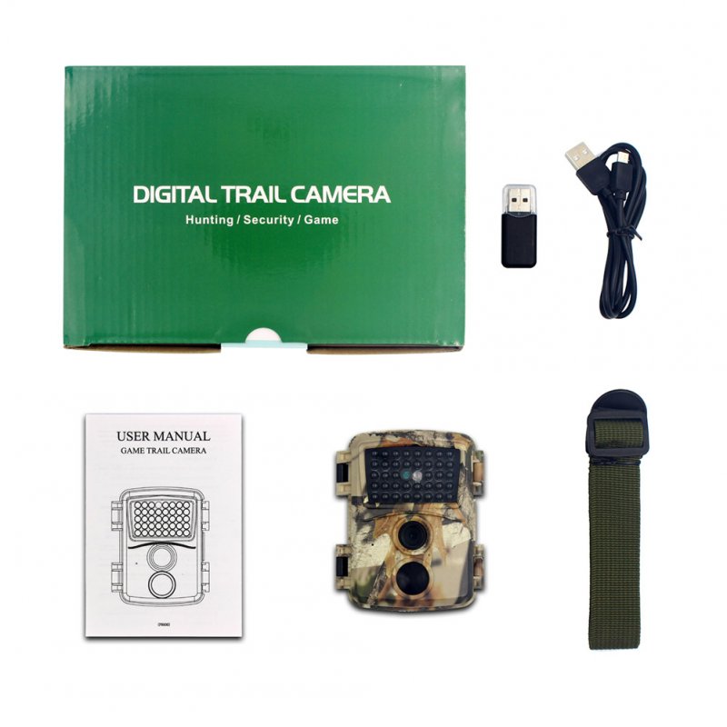 Outdoor Camera 1080p HD Infrared Cameras 12mp 38 Infrared Light Night Version Wildlife Scouting Cameras PR600C