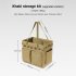 Outdoor Camping Carry Bag Oxford Cloth Tent Peg Nails Toolkit Storage Bag Picnic Supplies Black