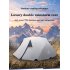 Outdoor Camping Equipment Rainproof Tent Double Layer Aluminum Rod Multi person Outdoor Winter Camping Tent Khaki Double