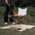 Outdoor Camping Fire Mat Flame Retardant Fireproof Cloth Barbecue Fire Blanket Rugs with Storage Bag 100 x 100