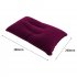 Outdoor Camping Flocking Inflatable Pillow Travel Car Home Inflatable Pillow Pillow Portable Folding Pillow Outdoor Navy Blue
