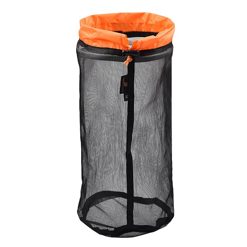 Outdoor Camping Hammock Sleeping Bag Compression Bag Waterproof Stuff Bag Hammock Storage Pouch Orange  black M