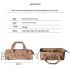 Outdoor Camping Handbag Tent Accessories Storage Sundry Bag Camping Nail Hammer Waterproof Wear resistant Handbag black forest