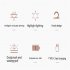 Outdoor Camping Lamp 3 Light Modes Multi functional Usb Charging Camping Lantern With Hook Design Strawberry Light  Red 