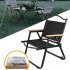 Outdoor Camping Leisure Chair Lightweight Foldable Oxford Cloth Fishing Coffee Chair Portable Blackout Camping Chair black