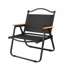 Outdoor Camping Leisure Chair Lightweight Foldable Oxford Cloth Fishing Coffee Chair Portable Blackout Camping Chair black
