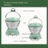Outdoor Camping Light Solar Rechargeable Waterproof Retro Lamp For Garden Patio Yard Battery Model   Green