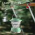 Outdoor Camping Light Solar Rechargeable Waterproof Retro Lamp For Garden Patio Yard Battery Model   Green