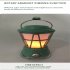 Outdoor Camping Light Solar Rechargeable Waterproof Retro Lamp For Garden Patio Yard Battery Model   Green
