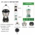 Outdoor Camping Light Solar Rechargeable Waterproof Retro Lamp For Garden Patio Yard Battery Model   Green